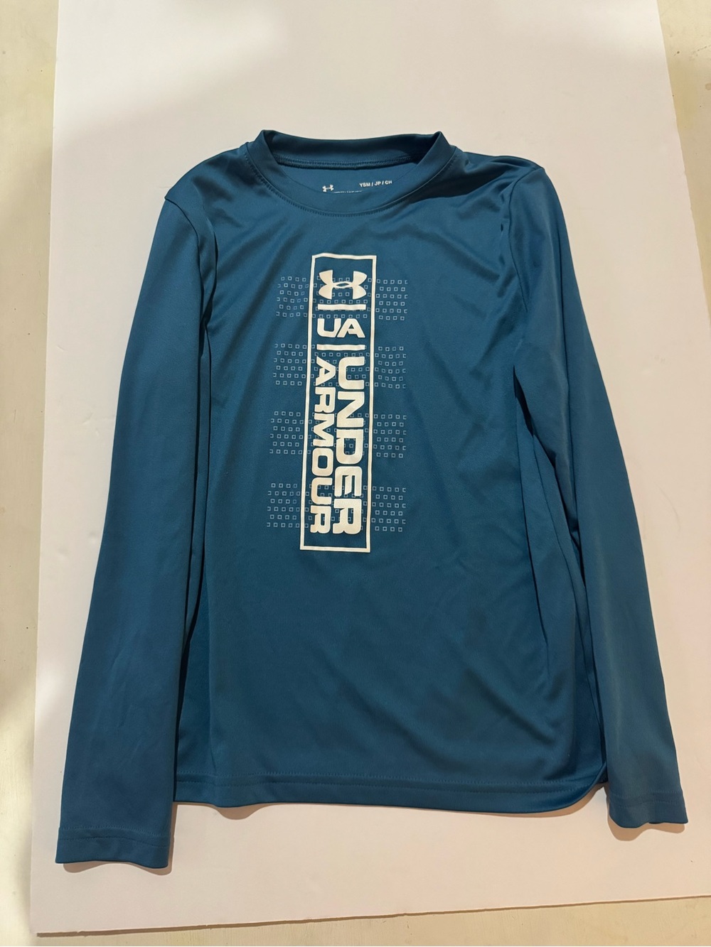 Under Armour Boys' Teal Blue Long-Sleeve Performance Tee